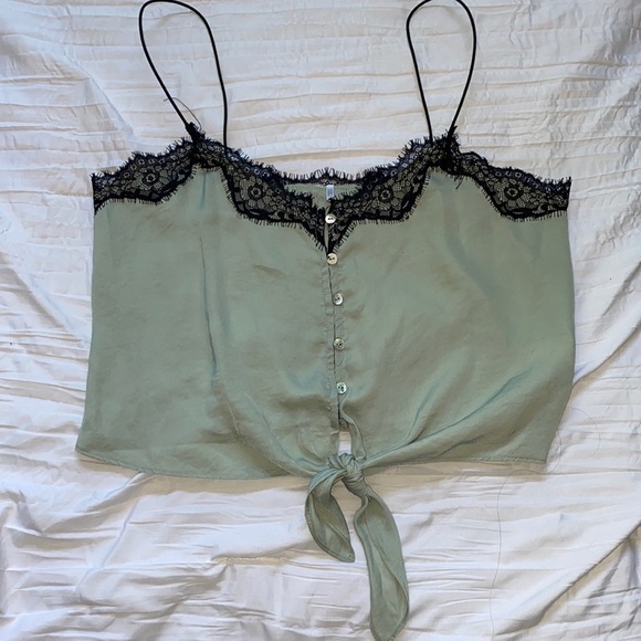 Urban Outfitters Tops | Urban Outfitters Lace Cropped Tank Top | Poshmark